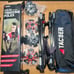 TAC9ER Trekking Poles with Wrist Straps - Adjustable Carbon Hiking Poles