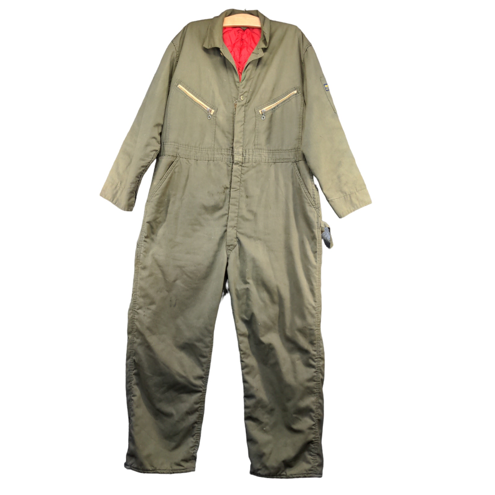 OshKosh B'gosh Union Made Sanforized Mens Coveralls Green L Actual 44x28 Vintage