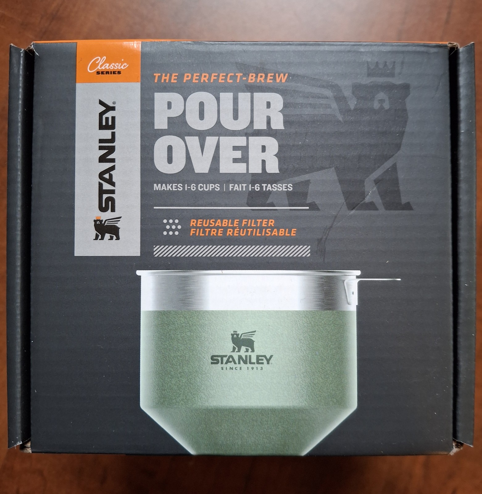 Stanley Classic Series Perfect Brew Pour Over Coffee Maker Green 20oz ~ NEW