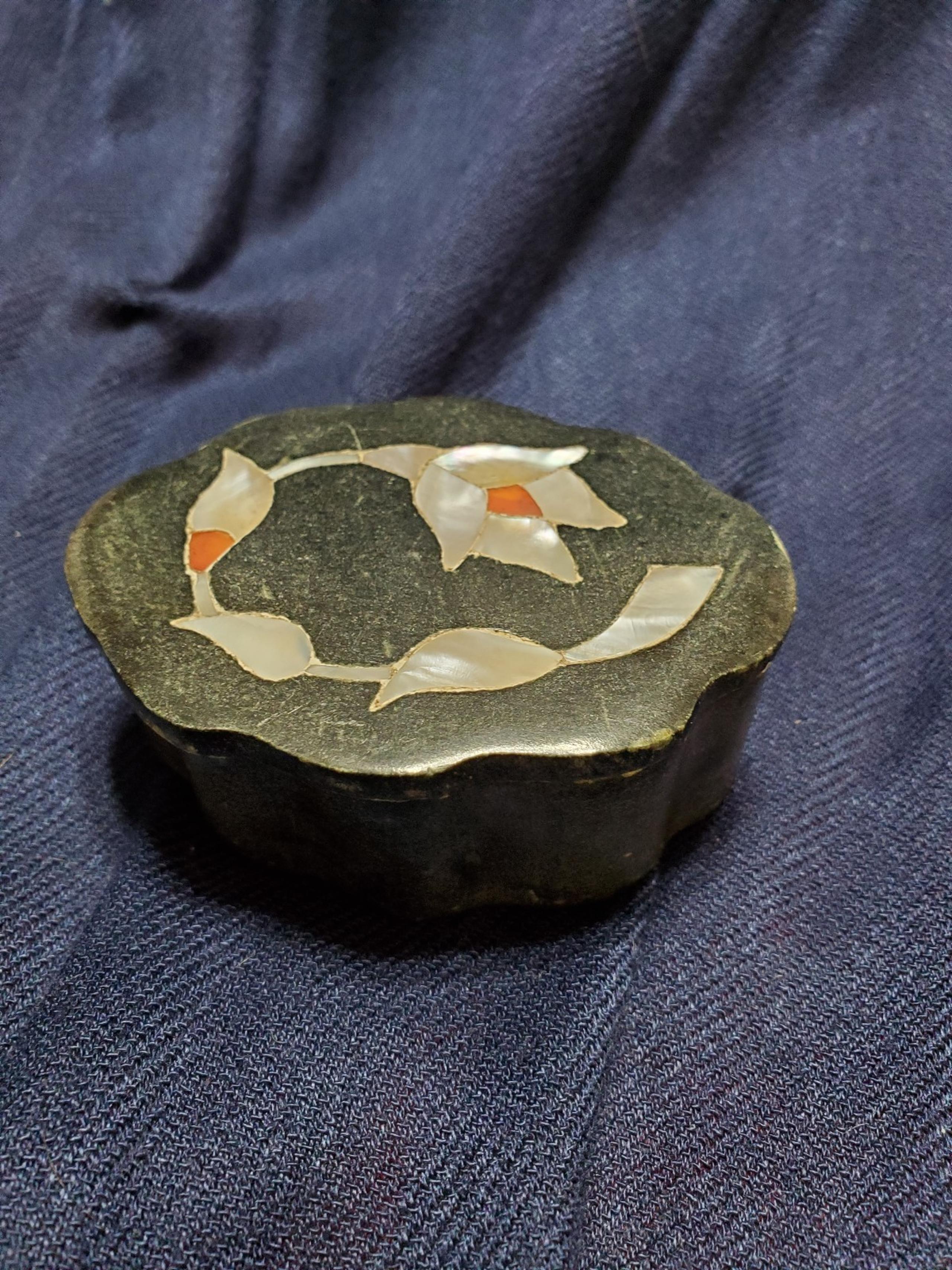 Vintage Handmade in India Fetco Soapstone Trinket Dish
