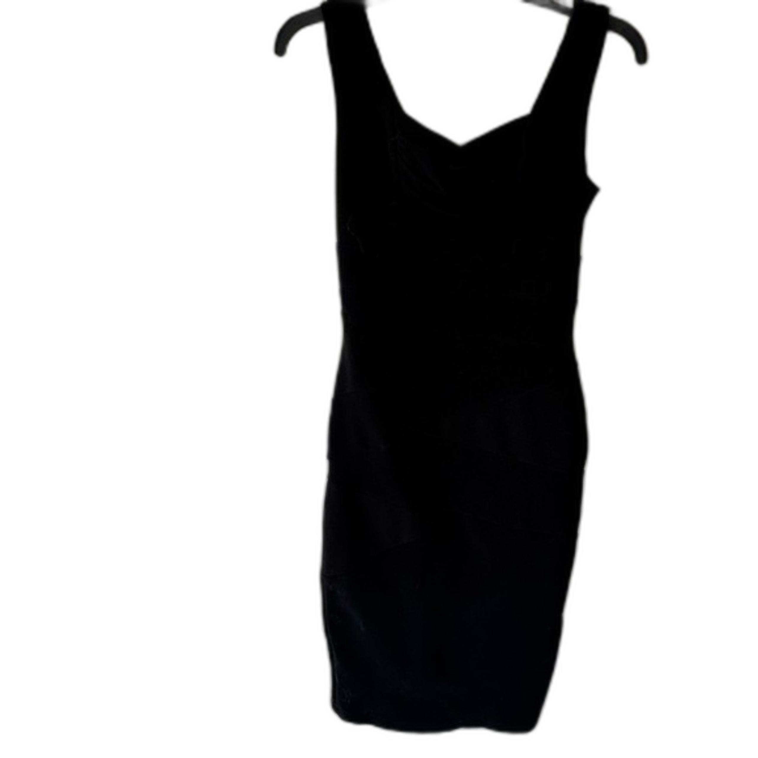 Ruby Rox - Body-con Black Shoulder Swoop Dress 10