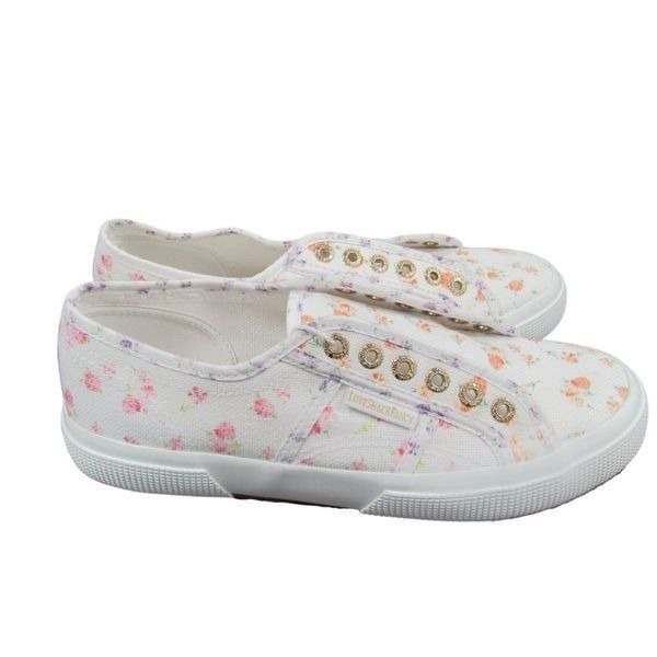 NEW Superga x Loveshack Fancy Women US Size 8 Floral Canvas Sneaker