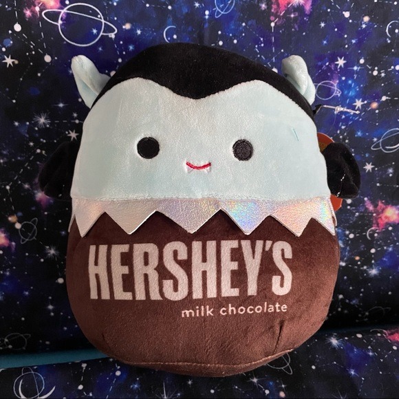 Squishmallows 7” Patricio the Vampire Hershey’s Chocolate Candy Stuffed Animal