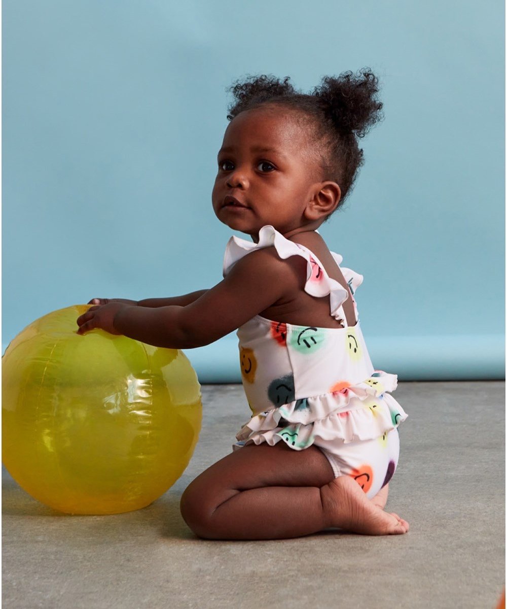 Molo Nalani happy dots baby swimsuit 9-12 mos