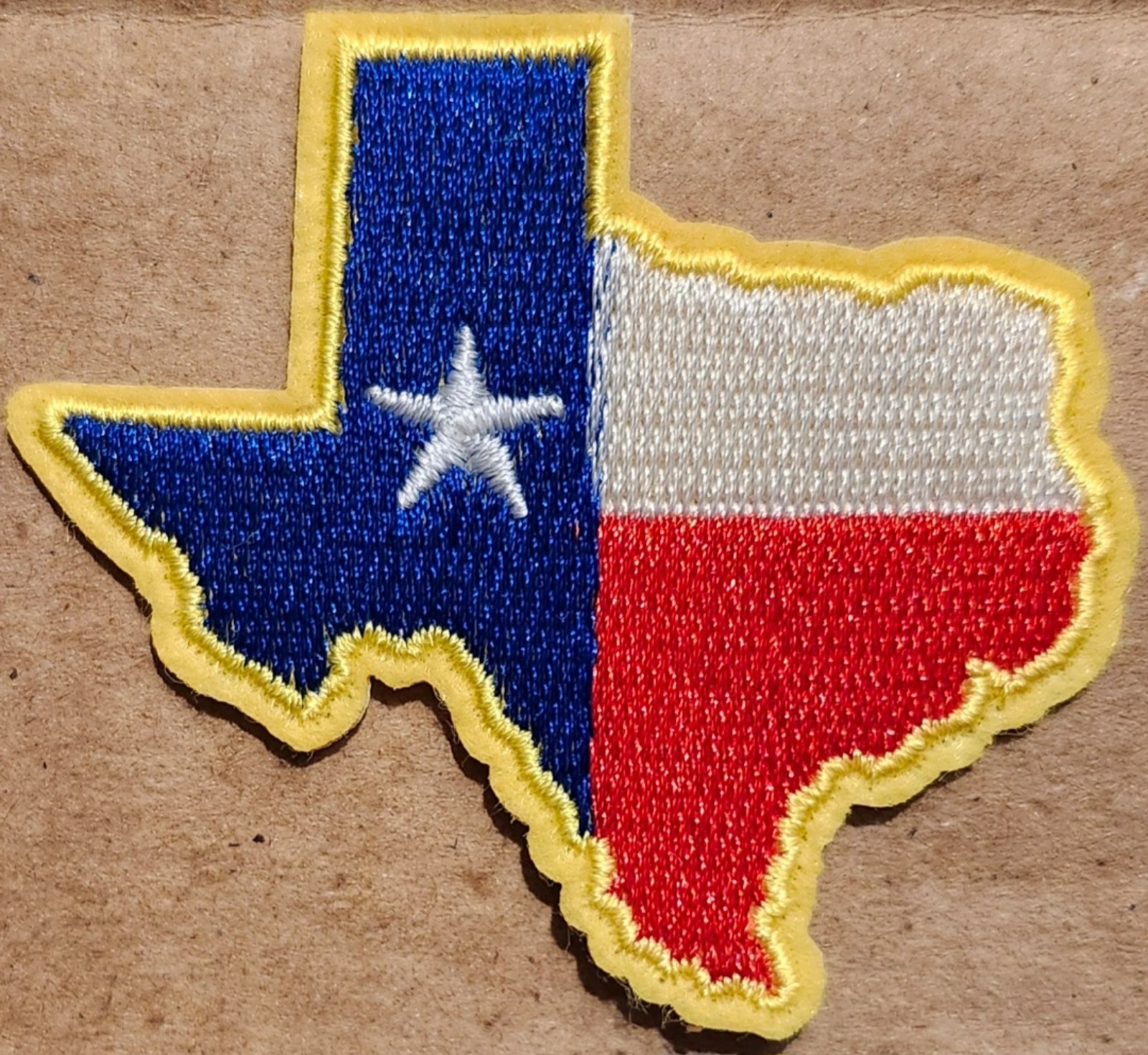 State of Texas embroidered Iron on patch 6 ct.