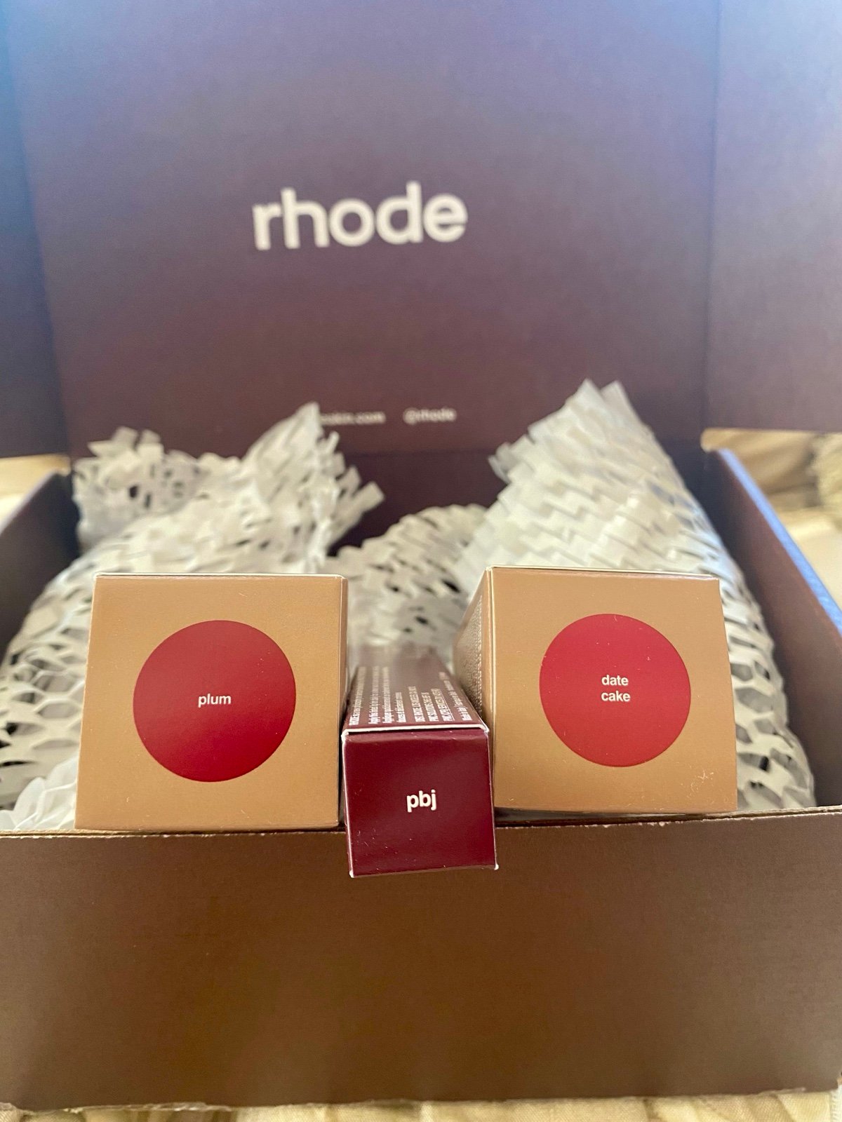 Rhode Bundle - PBJ Lip Tint + Pocket Blushes in Plum & Date