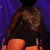 Custom black and gold dance costume