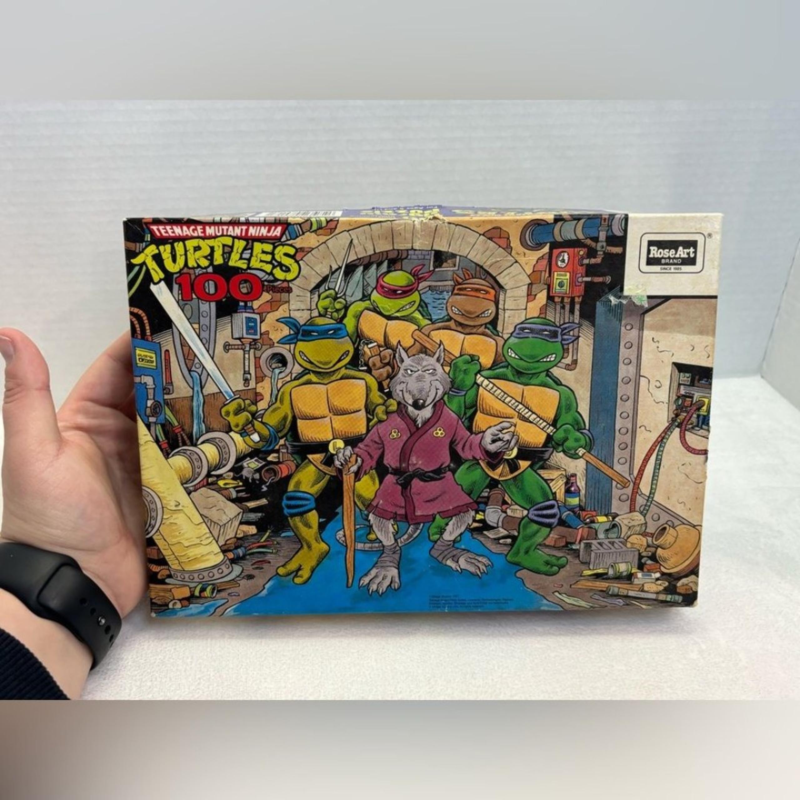 Vintage Teenage Mutant Ninja Turtles Rose Art 1987 Mirage Studios Puzzle