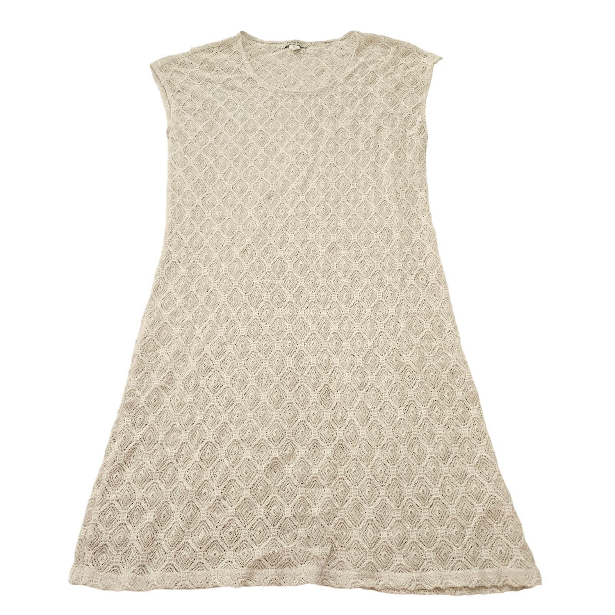 Garnet Hill Women's White Short Sleeve Swimsuit Dress Cover Up. Size S