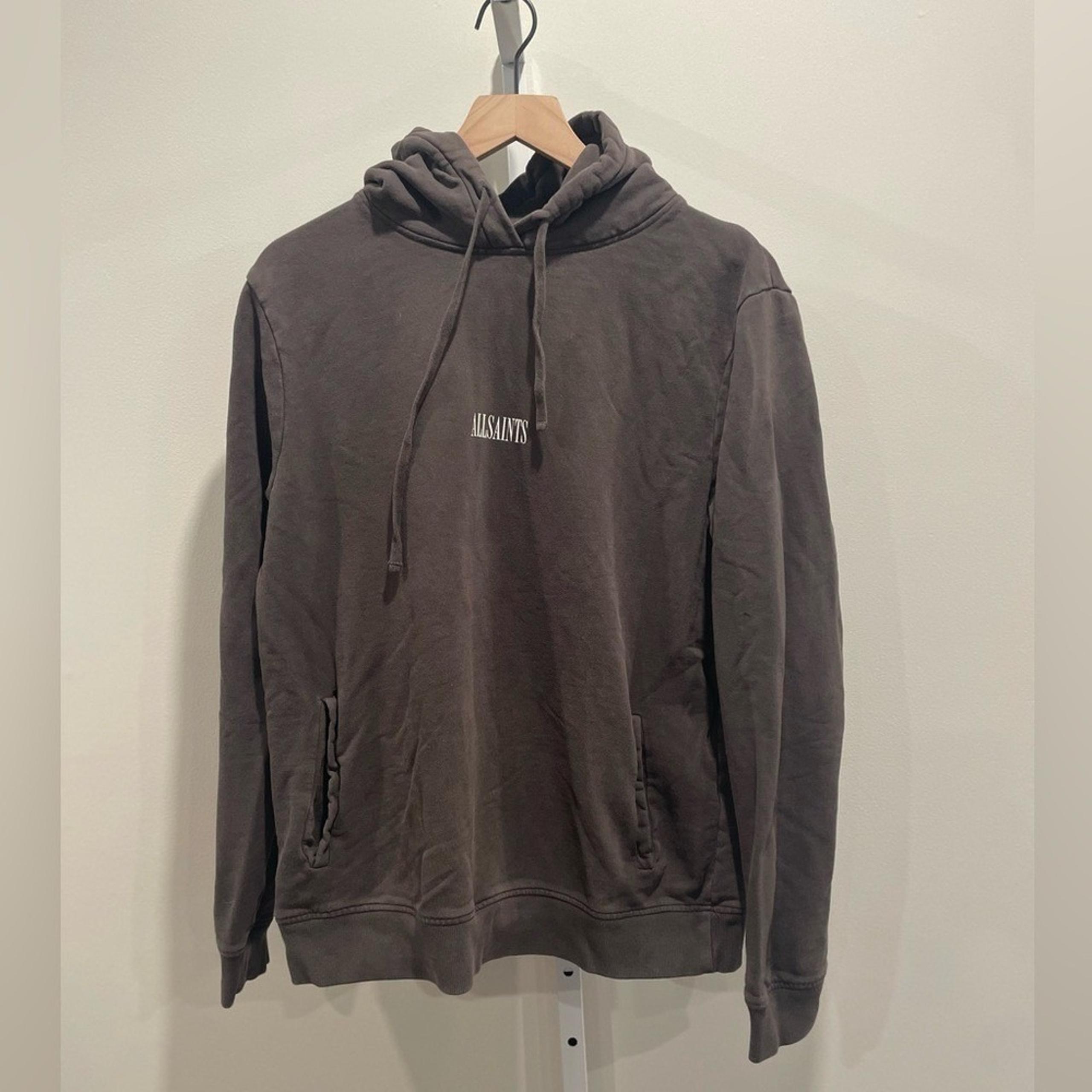 AllSaints Brown Ryder Oth Hodddy Hooded Sweatshirt Hoodie Men's Size L - All Saints