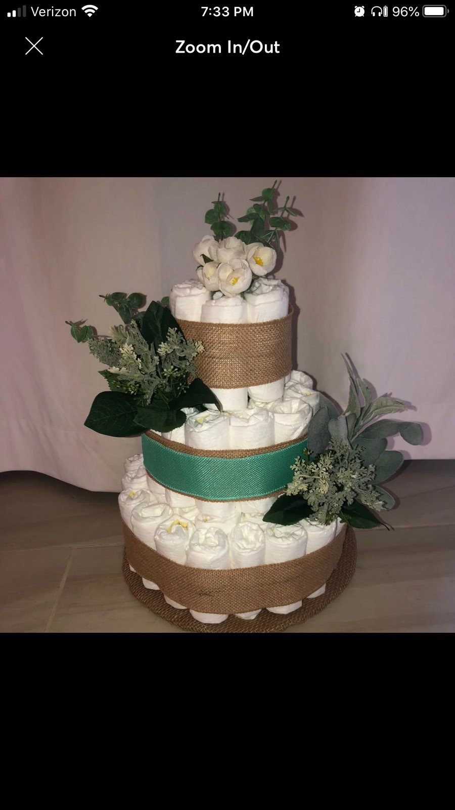 Diaper Cake - Baby Boy - Neutral