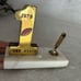Penn State Football Vintage 1978 #1 Trophy And Pen Holder On Marble Base