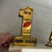 Penn State Football Vintage 1978 #1 Trophy And Pen Holder On Marble Base
