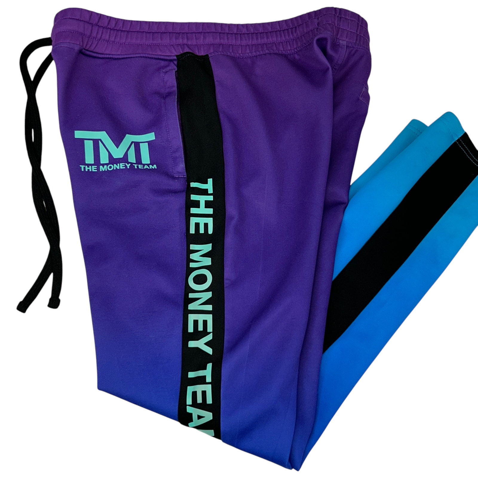 The Money Team TMT Sweatpants Mens L Large Floyd Mayweather Jr Joggers Purple