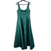 Alfred Sung Hunter Green Satin Twill Sleeveless Square Neck A-Line Gown 16 NWT