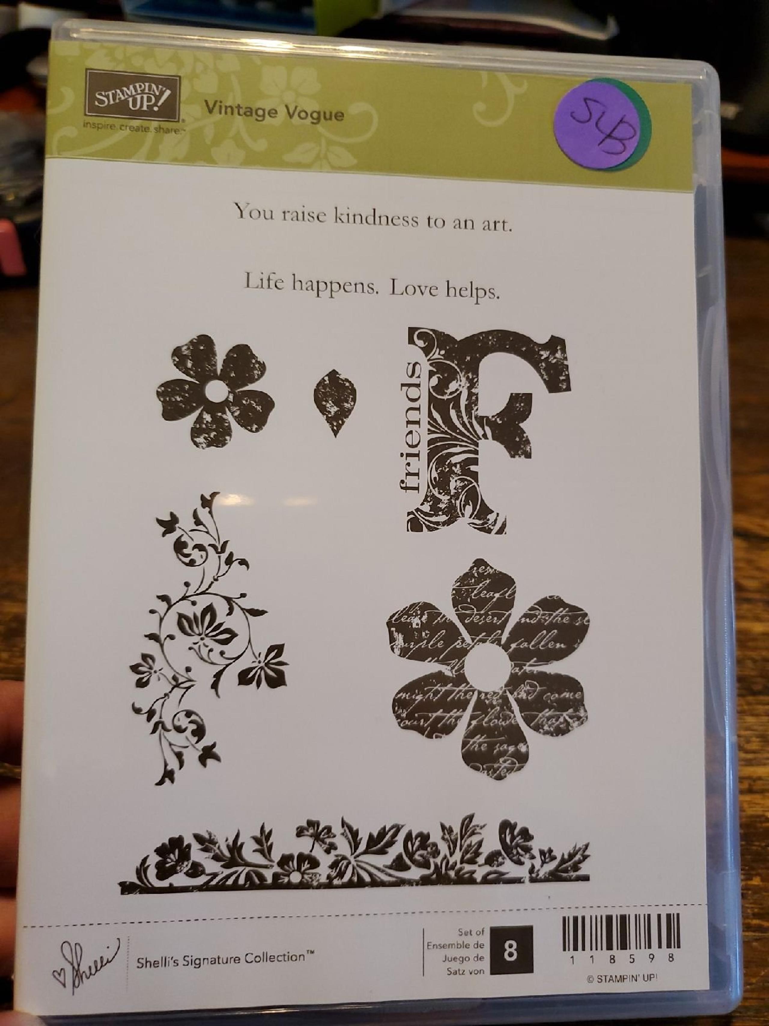 Stampin Up! VINTAGE vogue Stamp Set