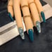 Marble and Pearl Acrylic Press On Nails