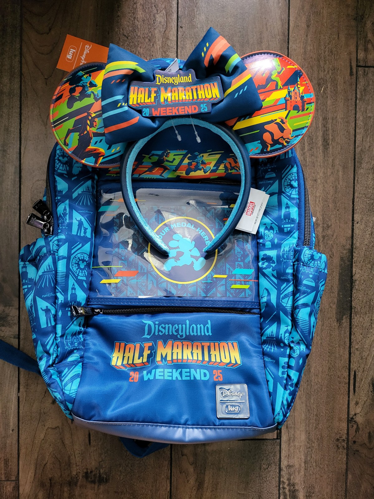 Disney 2025 runDisney Half Marathon Weekend Lug backpack with matching ears
