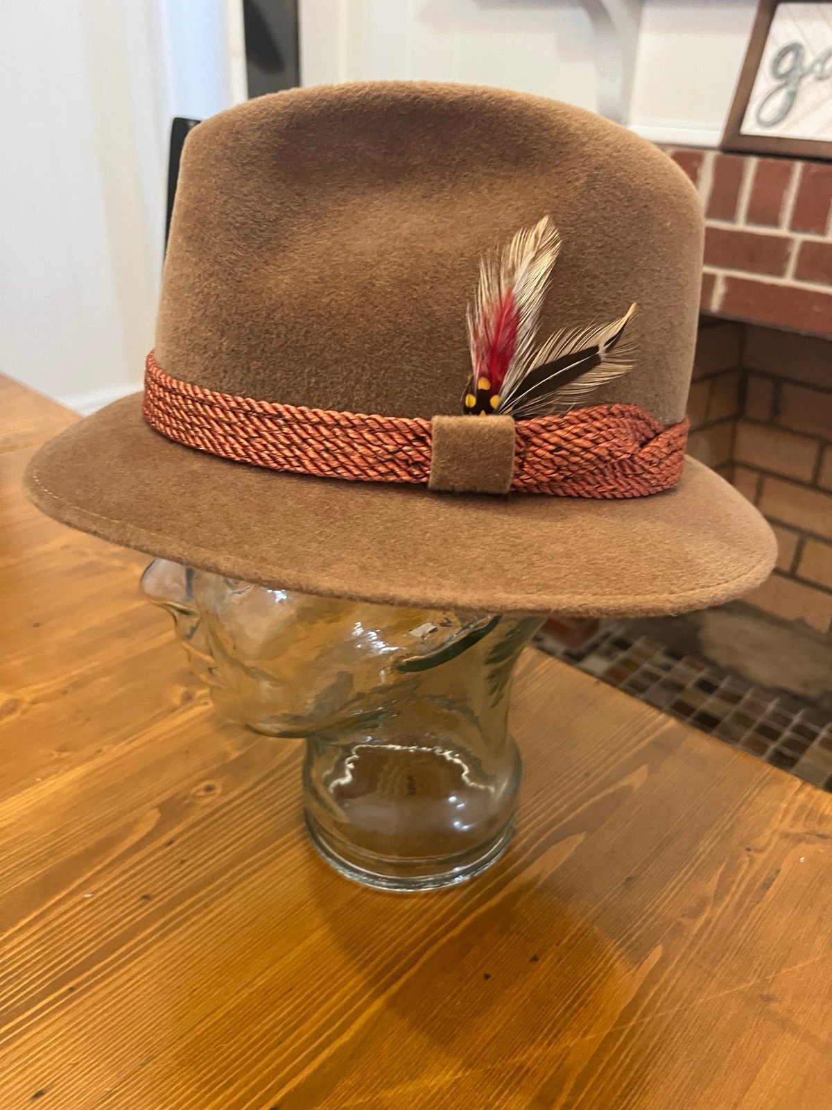 Vintage borsalino antica casa fondanta nel 1857 hat