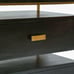 Black Glass Nightstand 3 Drawers