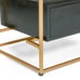 Black Glass Nightstand 3 Drawers
