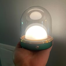 Night Light Modern Rechargeable Lamp for Bedroom, 3 Color Stepless Dimming Up
