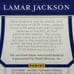 LAMAR JACKSON Panini NATIONAL TREASURES SUNDAY TREASURES #59/99 PSA 8