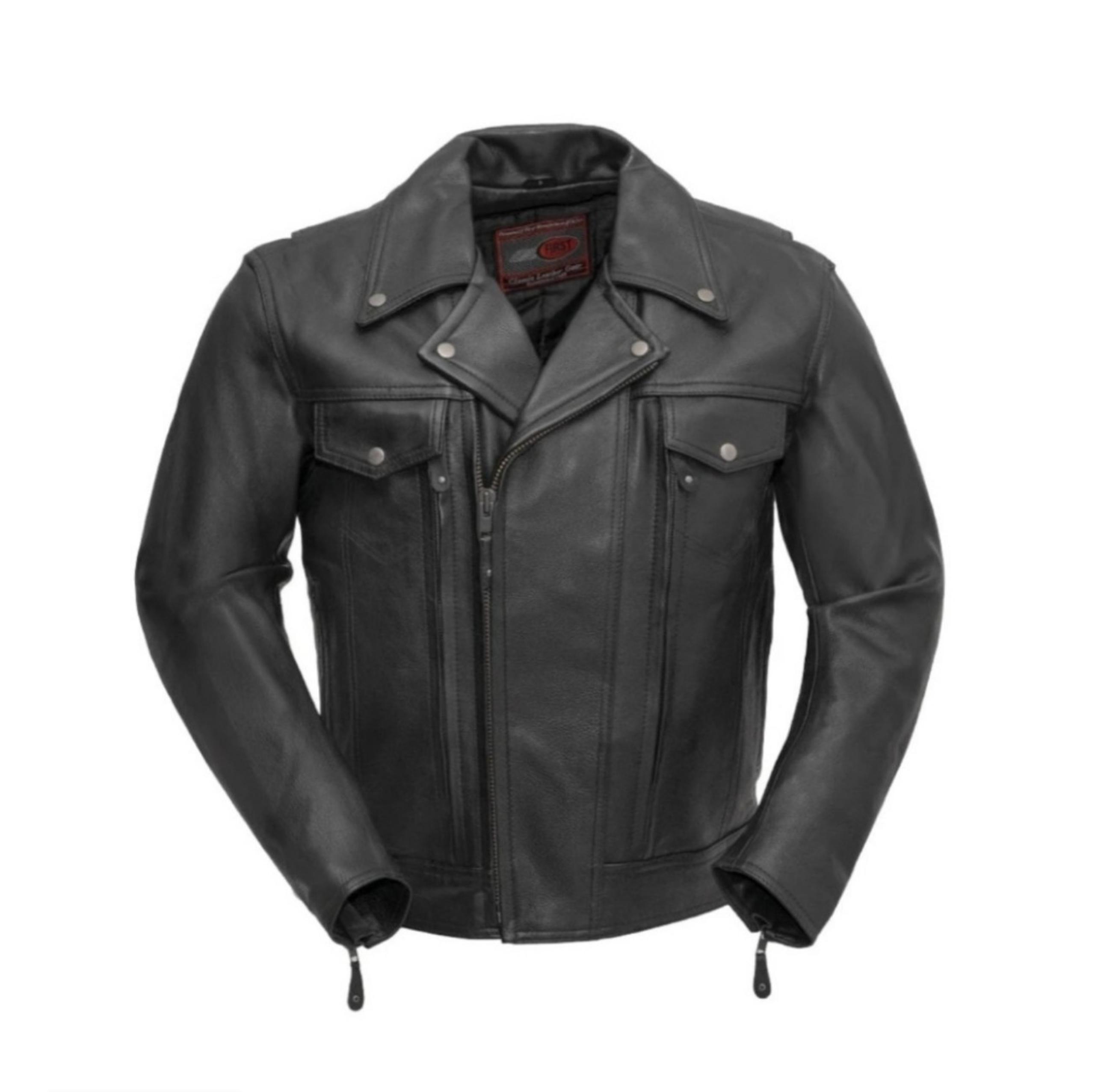 Mastermind - Men's Motorcycle Leather Jacket