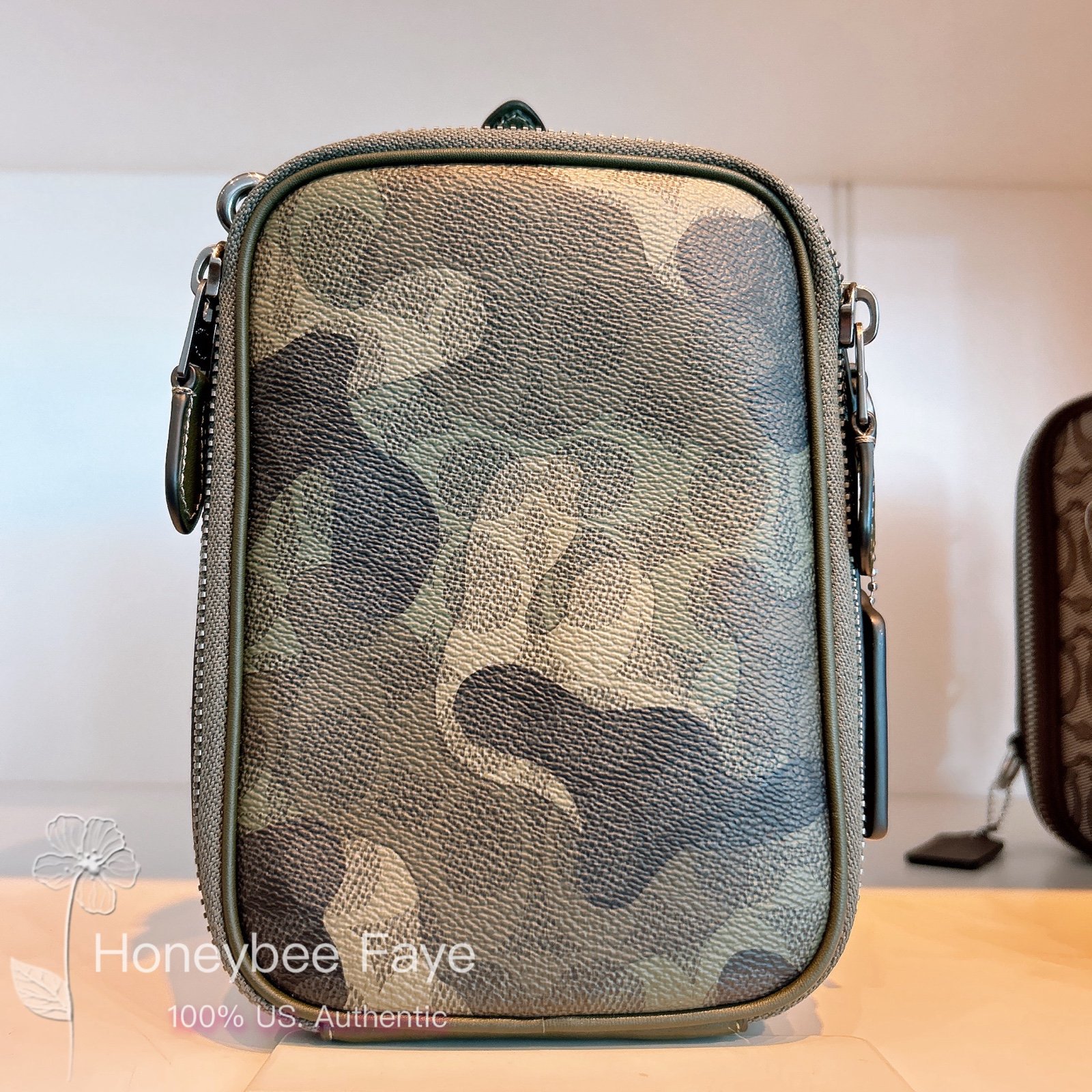 NWT Coach Stanton Crossbody Bag Signature with Camo print CY267 (Military Green)