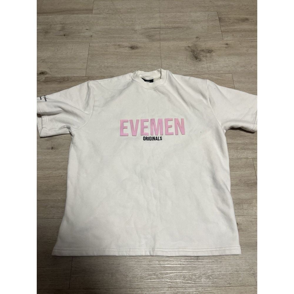 Evemen Genesis Shirt Biscoff Sweatshirt Size Medium Women's Short Sleeve