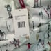 BETSEY JOHNSON WHITE LG Puffy Ski Bunny Weekender Tote Bag Neck Pillow LIMITED