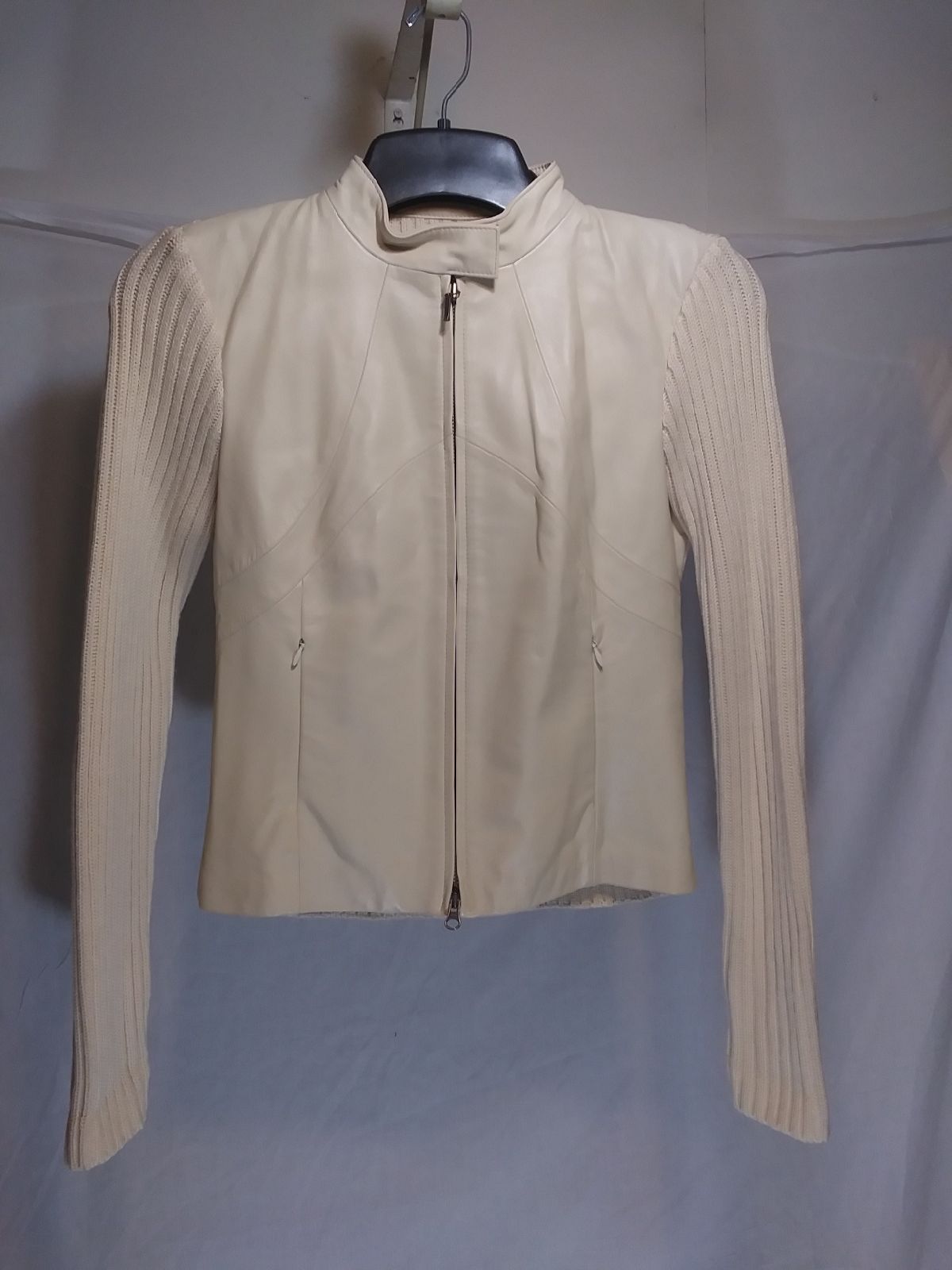 Women's Vakko VS2 Leather Wool Jacket S