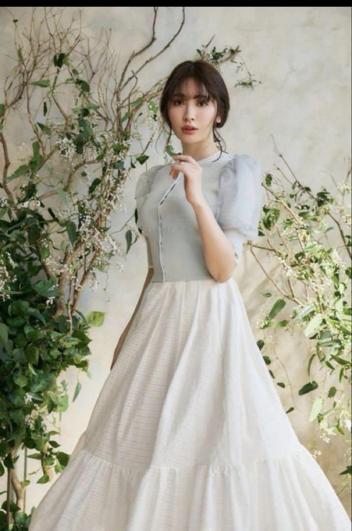 Fubail / Organdy Volume Sleeve Knit Top