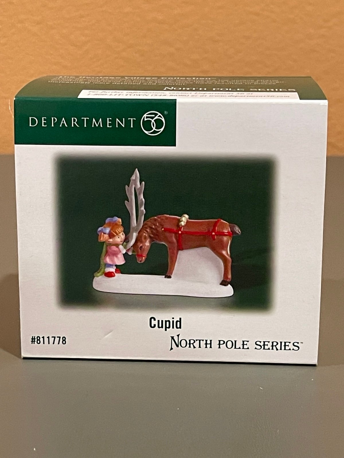 Department 56 811778 North Pole Village Cupid Reindeer Accessory Please Read