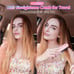 NEW Cordless Hair Straightener Brush,Portable Travel Hair Straightener Comb PINK