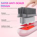 NEW Cordless Hair Straightener Brush,Portable Travel Hair Straightener Comb PINK