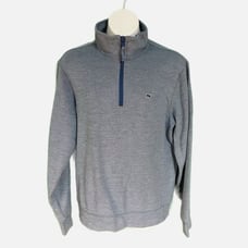 Vineyard Vines Blue Saltwater Quarter Zip Pullover Sweater Mens/Big Boys Size XS