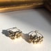 gold earrings with gold beads!
