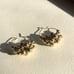 gold earrings with gold beads!