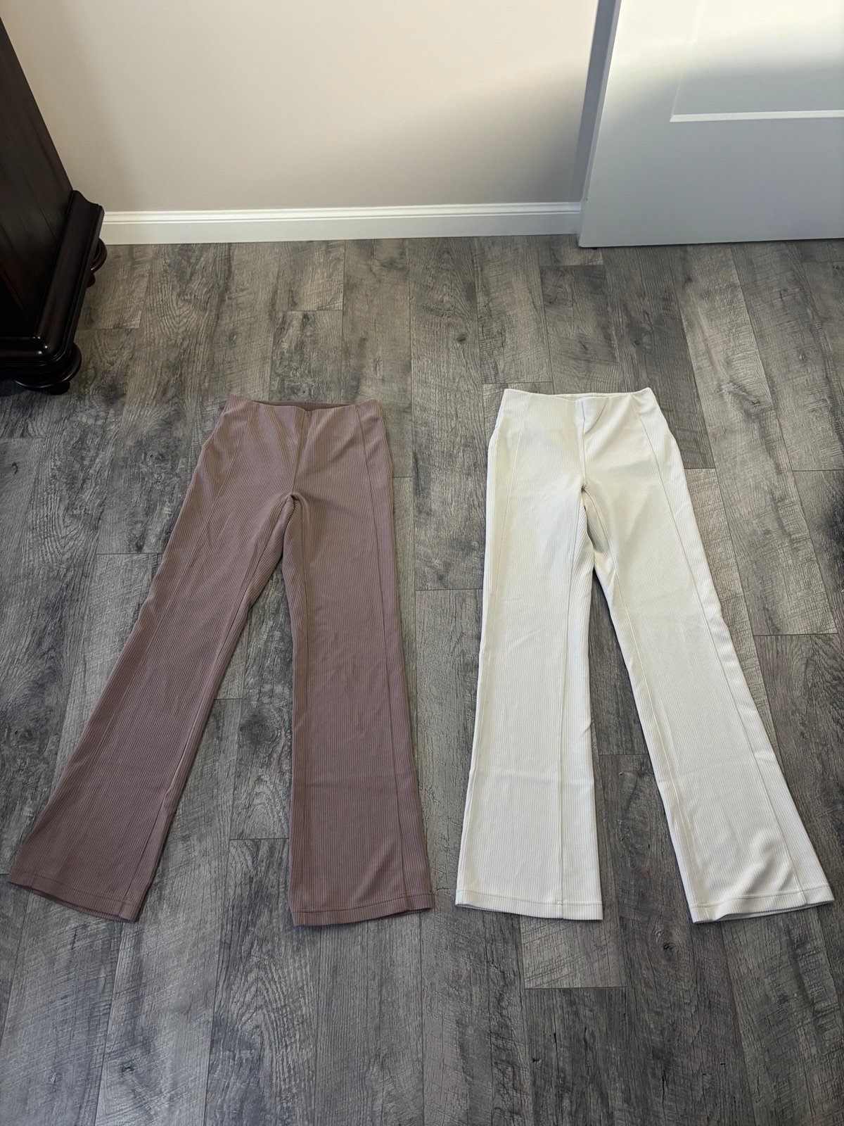 2 pair bundle: Lululemon Ribbed Softstreme Flared Pant Regular