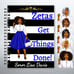 Large PREMIUM Zetas Get Things Done Personalized Notebook FREE SHIPPING!!