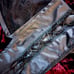 Punk Rave Victorian/Steampunk lace & faux leather legging