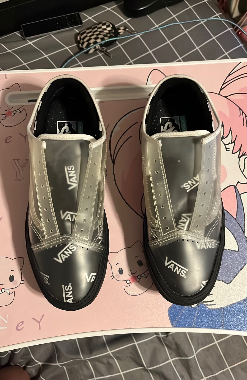 Comfycush Clear Old Skool x Slip On Hybrid Vans