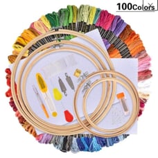 DIY Embroidery Starter Kit w/ 100 Colors