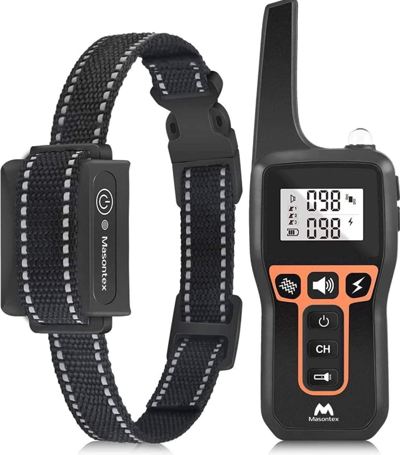Bark Collar with Remote Dog Shock Collar Training Collar for Large / Medium / Sm