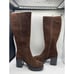 Steve Madden Women's Brown Deegan Lug Sole Knee High Block Heel Boots 9M NIB