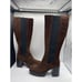 Steve Madden Women's Brown Deegan Lug Sole Knee High Block Heel Boots 9M NIB