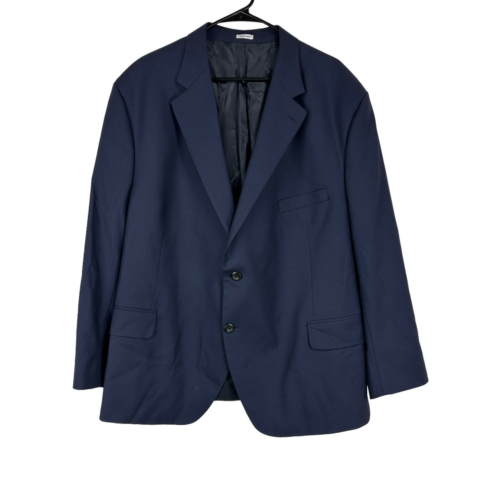 Peter Millar 100% Wool Navy Blue Men's Blazer (NO SIZE TAG) 56R Good Condition