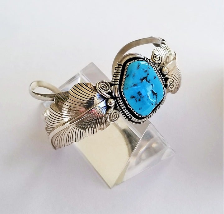 Navajo Sterling Silver Cuff Bracelet - Ray Begay