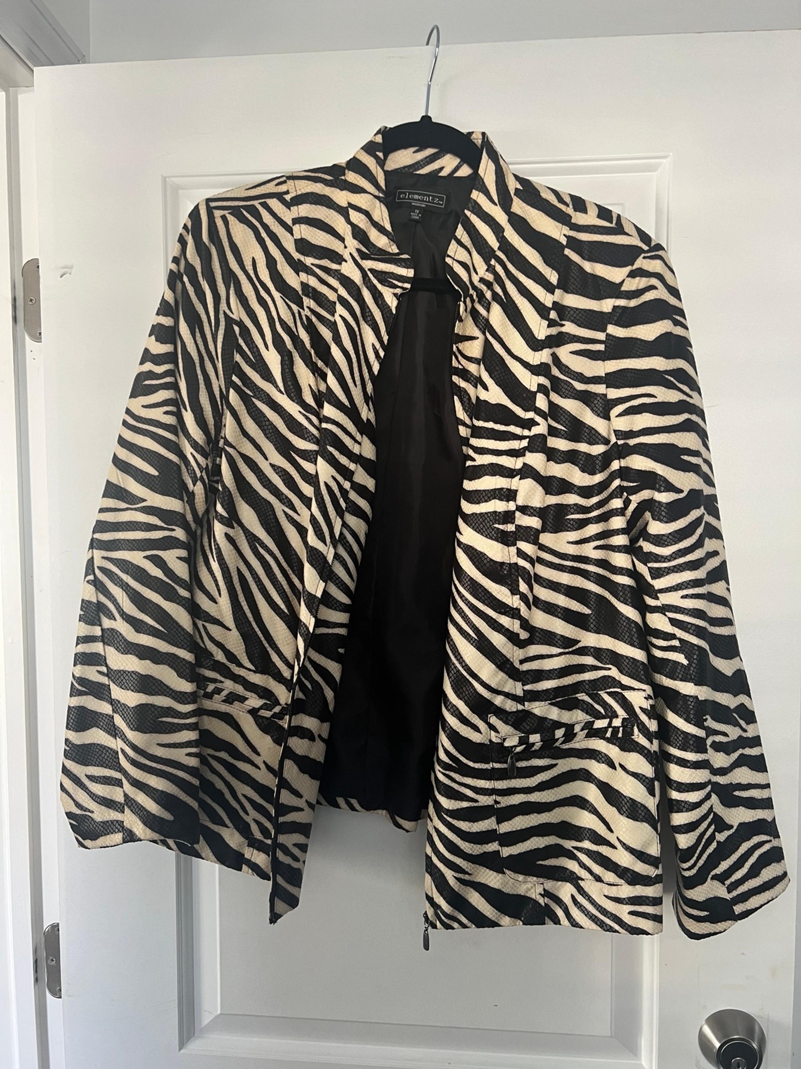 Vintage Zebra Print Blazer